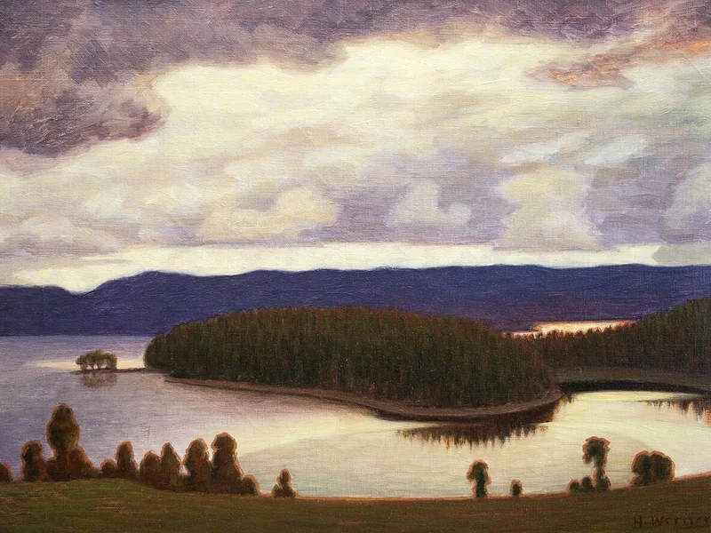 1880-Hilding Werner - Vista panoramica dal Värmland